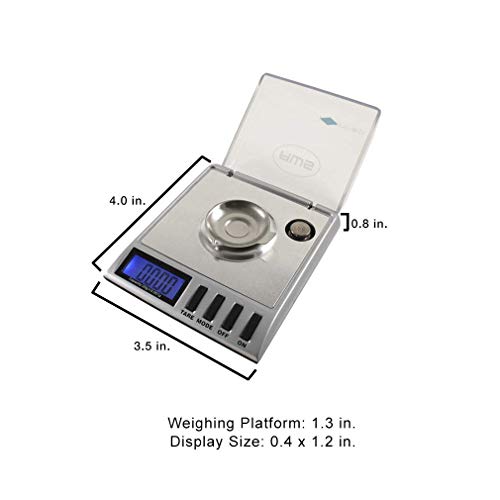  - Gemini 20 - Portable Precision Digital Milligram Scale 20g X 0.001g (Silver)