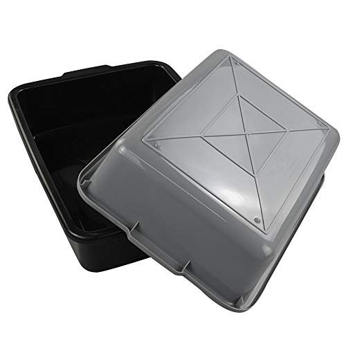  13 L Plastic Commercial Tote Box, Bus Tubs/Bus Box, 4-Pack