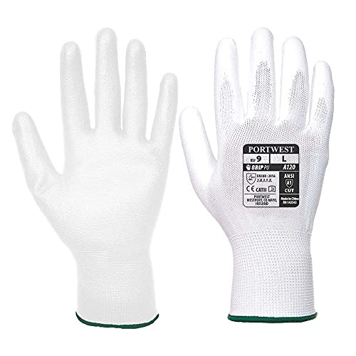 Portwest VA120 Smooth Vending PU Coated Palm Dipped Work Gloves