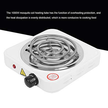  Electric Stove, 1000W Stainless Steel Portable Single Tube Electric Stove Home Electric Stove US Plug 110V
