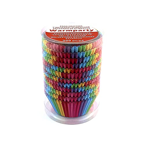  Baking Cups Cupcake Liners, Standard Sized, 300 Count (Rainbow)