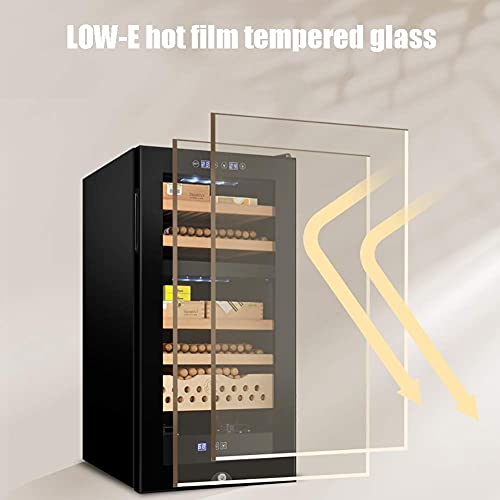  ATAAY Thermoelectric Cigar Cabinet, Wine Cabinet - Drug Cooler- Bar Refrigerator - Countertop Wine - Freestanding Refrigerator With LCD Digital Display