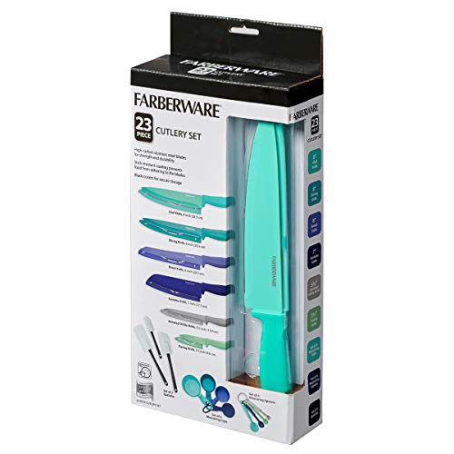  Resin Cutlery Set, 23 Piece, Multicolor Cool