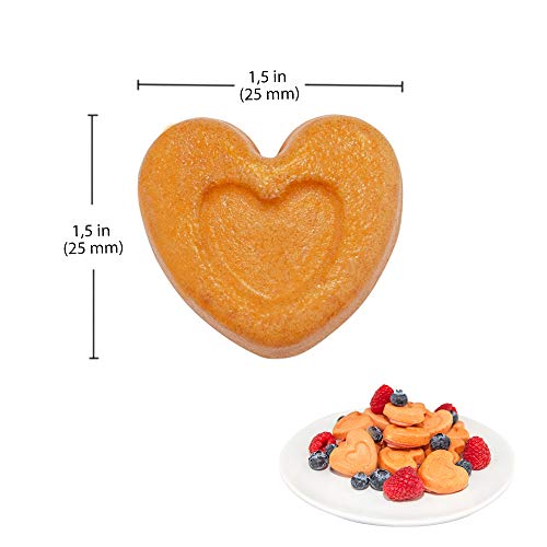  Poffertjes Maker | Dutch Pancakes Maker (25 Mini Pancakes (Heart-Shaped))