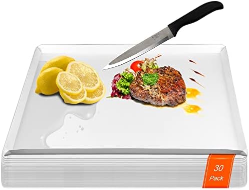  Disposable Cutting Boards 30 Count, Collapsible Cutting Board Sheet With Built-in Crease, Flexible Plastic Cutting Mat For Kitchen And Commercial Use, 17 X 12 In