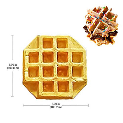  Belgian Waffle Iron | Swing Type | 4 Pcs | Professional Use | Removable Plates With Nonstick Coating | 110V