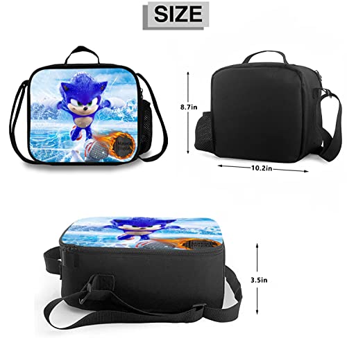  Artoon Lunch Bag Insulated Lunch Box For Teens Students, Portable Large Capacity Bento Box For Boys Girls For Work Picnic School Travel
