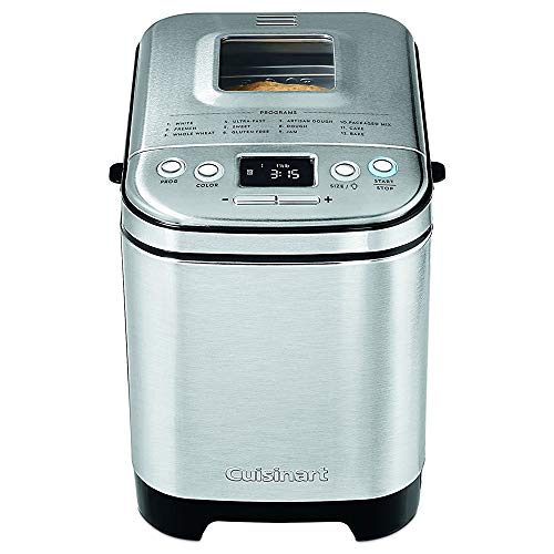  Cuisinart CBK-110 Compact Automatic Bread Maker, Silver + 1 YR CPS Enhanced Protection Pack