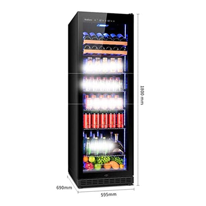  Wine Cooler Beverage Wine Cooler Can Refrigerator No Frost Utility Cold Drink Wine Display Beverage Cabinet