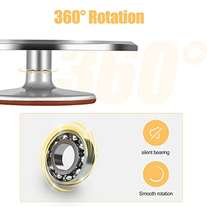  12 Inch Cake Stand Small Round Decorating Turntable Revolving Aluminum Rotating Table Holder Personalised Baking Display Tray Plate Tools Accessories For Christmas Birthday Wedding Tiered Cake