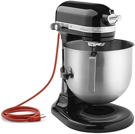 KitchenAid KSM8990WH 8-Quart Commercial Countertop Mixer, 10-Speed, Gear-Driven, White