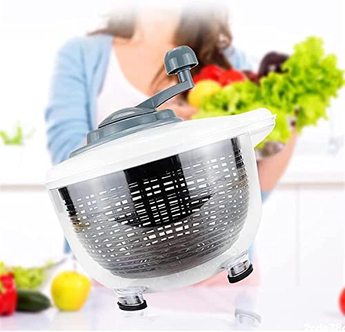  Salad Spinner,Lettuce Spinner Washer Dryer With Bowl,BPA Free,Easy To Clean For Vegetables And Fruits,5L