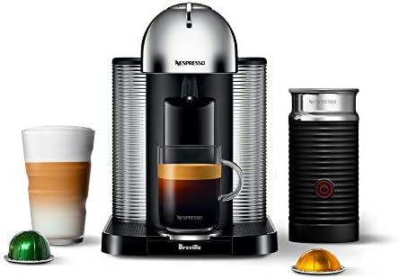  Nespresso Vertuo Coffee And Espresso Machine By Breville, 5 Cups, Chrome
