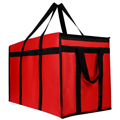  Musbus Premium Insulated Food Delivery Bag 23x14x15 Inches Waterproof Catering Supply Bag For Hot Food Delivery - Premium Food Warmer Bag For Uber Eats And Doordash Food Delivery Heavy Duty