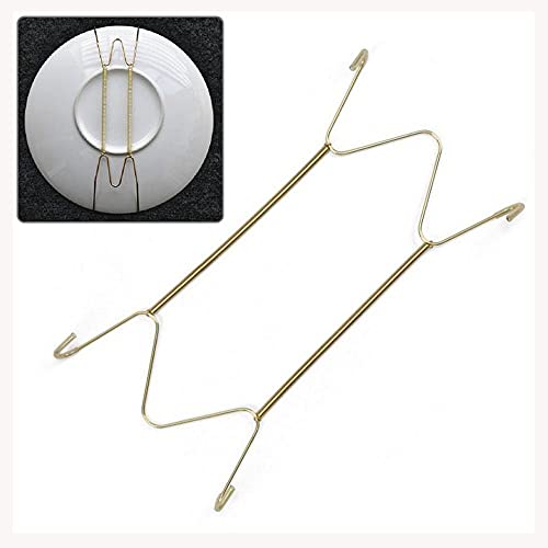  Plate Dish Hanger, Dismountable Decoration Crafts Dish Spring Holder, Fixed Art Wall Display Securing Clip Invisible Hook For Home Decor(8 Inch)