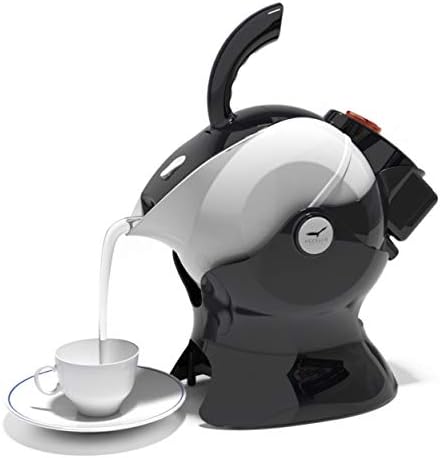  Ccello Electric Safety Kettle | Black Tipper Base Included | Effortless Pour Every Time | Daily Living Drinking Aid For Disabled And Seniors | 1.5 Liters | Black And White