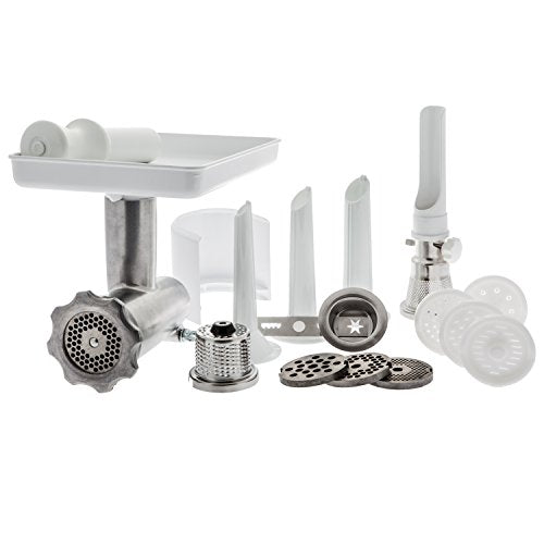  Nkarsrum Original White Complete Meat Grinder Attachment Set