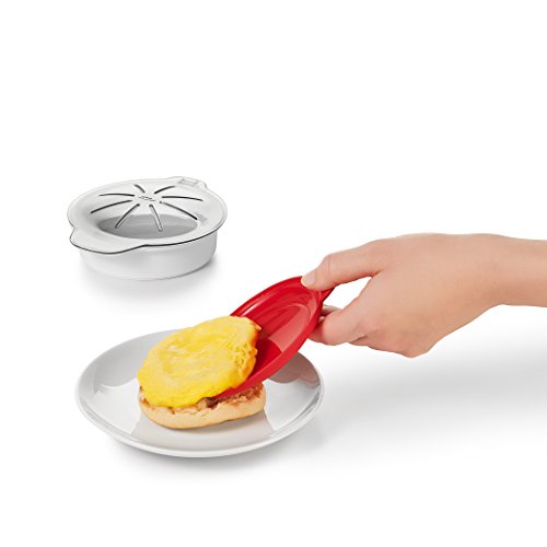  1025F0A Stainless Steel Countertop Commercial Microwave Oven, 1000W & OXO Good Grips Microwave Egg Cooker,White