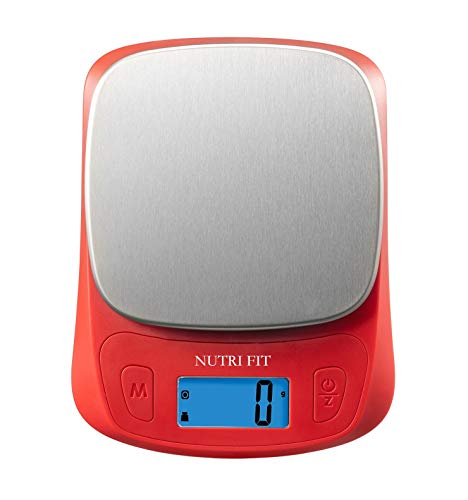  Ood Kitchen Scale Digital Grams And Ounces Ultra Slim Scale Portable For Baking Cooking Camping Stainless Tare Auto Off Backlit Large LCD Display 11lb/5kg-White