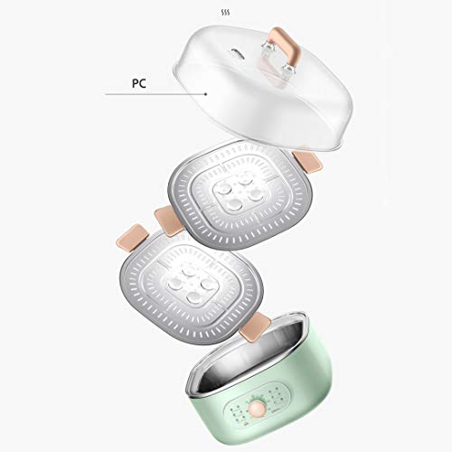  Electric Steamer Multifunctional Large-Capacity Double-Layer Breakfast Artifact Small Transparent Egg Steamer Household