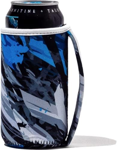  Tall Can Cuff Covers Reusable Insulator With Handle: Neoprene Can Coosies With Insulated Sleeves For Soda, Water Bottle, Beer, Other 16 Oz Tall Can Beverages (Sunflower Tie Dye, Tall 16oz)