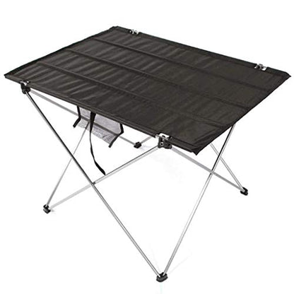  EYHLKM Folding Camping Table - Portable Aluminum Camp Table Lightweight Compact Roll Up Picnic Table For Picnic Outdoor Hiking BBQ Camping Kitchen Fishing Beach With Carry Bag