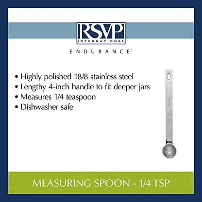  Endurance Stainless Steel 1/4 Teaspoon Measuring Spoon