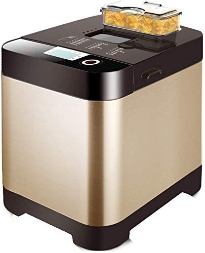  Bread Machine, Compact Fast Breadmaker, Fully Automatic Touch, 450W, LCD Screen, Three Burnt Colors, 18 Menus Appointment Time Automatic Fruiting Suitable For 4-5 People Easy To Use