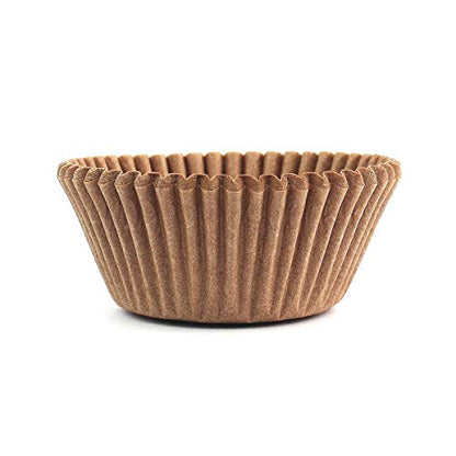  Standard Size Baking Cups Food-Grade Greaseproof Paper Cupcake Liners 200 Pcs (Natural)
