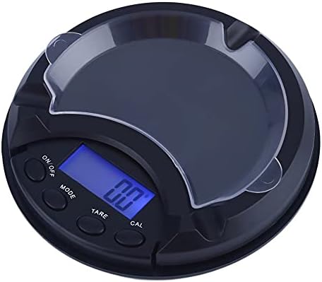  0.1 X 500g Ashtray Portable Digital Weigh Scale Electronic With ABS Plastic And LCD Back-Lit Multifunctional Tare Auto On And Off For Gold, Silver, Gemstone, Jewellery [Energy Class A+]