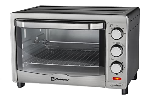  HKM-1500 R 24-Liter Kitchen Magic Collection Oven With Rotisserie, One Size, Silver