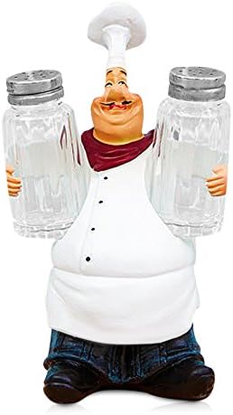  Resin Decorative Ornaments,Kitchen Decor,Cook Statue,French Chef Figurines With Toothpick Holder