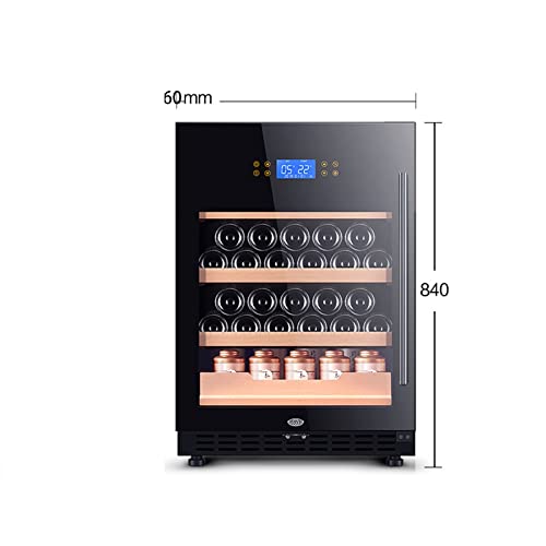  Wine Cooler Wine And Beverage Refrigerator - With Glass Front Door - Beer Wine Soda And Drink Mini Fridge - Bar Drinks Fridge Dual Zone