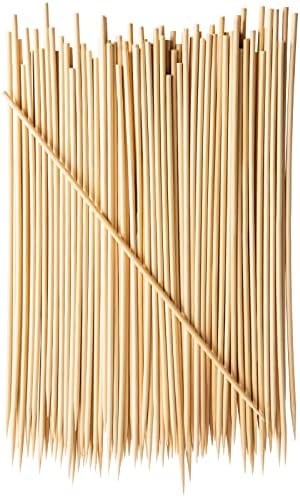  [100 Count] 12 Inch Bamboo Skewers For Shish Kabob, Grilling, Fruits, Appetizers, And Cocktails