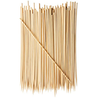  [100 Count] 12 Inch Bamboo Skewers For Shish Kabob, Grilling, Fruits, Appetizers, And Cocktails