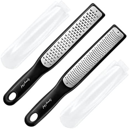 Professional Box Grater With Storage Container, Stainless Steel & Soft Grip Handle, 4 Sides, Handheld Kitchen Food Shredder Best For Parmesan Cheese, Vegetables, Ginger, 10" Mint