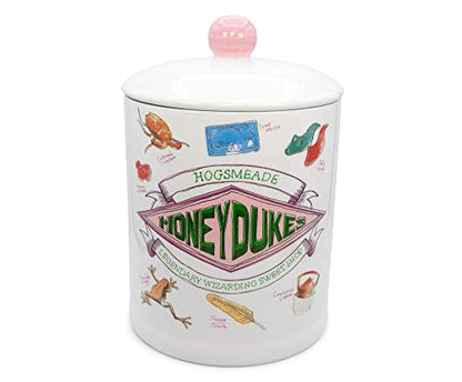  Harry Potter Honeydukes Sweets 10-Inch Ceramic Cookie Jar | Food Storage Jar For Candy, Spice | Flour And Sugar Containers With Lids, Home & Kitchen Canisters For Counter Top, Housewarming Gifts