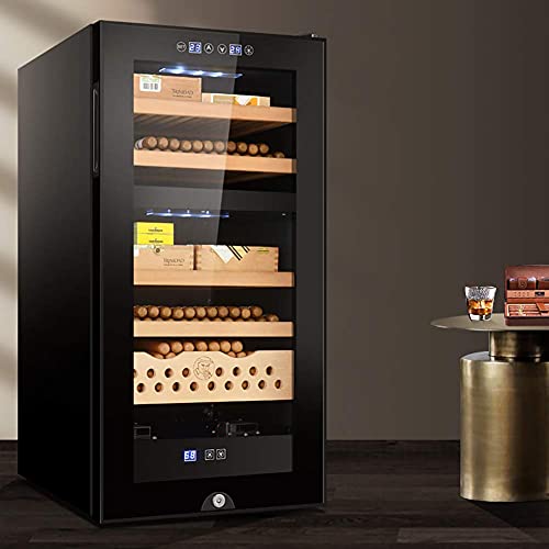  ATAAY Thermoelectric Cigar Cabinet, Wine Cabinet - Drug Cooler- Bar Refrigerator - Countertop Wine - Freestanding Refrigerator With LCD Digital Display