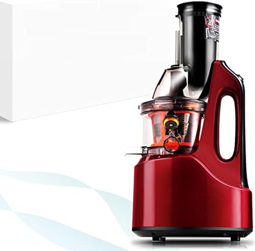  Rtical Grind Cold Press Juicer, Anti-Oxidation Wide Chute Slow Grinding Juicer With 60 RPM 240W AC Motor & Large 3” Mouth The Ultimate Fruit And Vegetable Juice Extractor (Red)