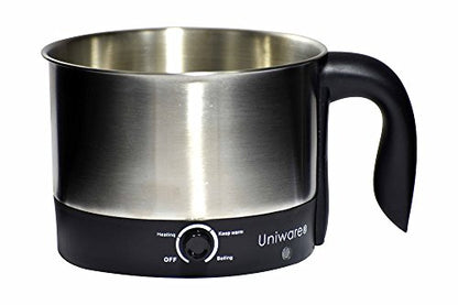  70019 Uniware 1.2 Liter Stainless Steel 304 Electric Cooker With Rotating Base
