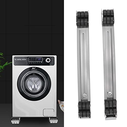  Furniture Washing Machine Dolly, Refrigerator Appliance Rollers Double Row 24 Wheels For Furniture
