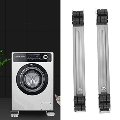  Furniture Washing Machine Dolly, Refrigerator Appliance Rollers Double Row 24 Wheels For Furniture