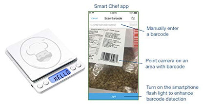  Reflex 500g / 0.01g Digital Pocket Wireless Smart Food Kitchen Scale Grams And Ounces USB Rechargeable, Portable, Accurate, Metal Stainless Steel Surface, Keto Calculator, Baking, Counter, Reloading
