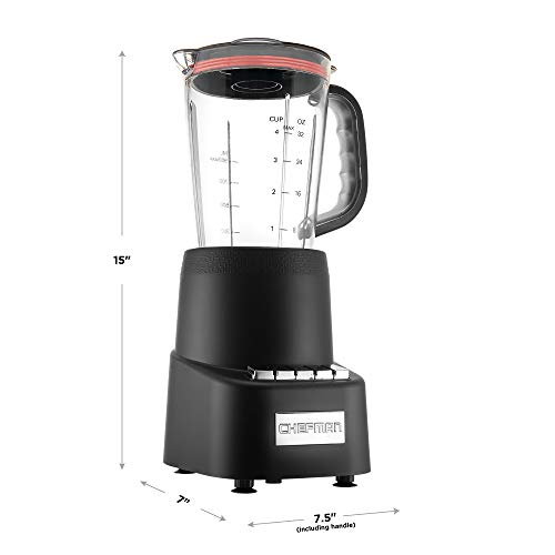  Countertop + Travel Dynamic Blending System, 12-Piece Set, 3 Programmed Speeds & Pulse, Easy Ice Crushing For Shakes & Smoothies, Dishwasher-Safe 32-Oz Pitcher, 12Oz & 2 24Oz Tumblers, Black