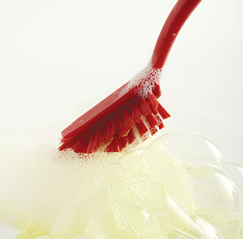  1088R Scrub Brush/Scraper, Red, 13-inch