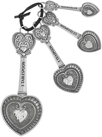  MSRNG SPNS 4PCSET,ZI Hearts Measuring Spoons