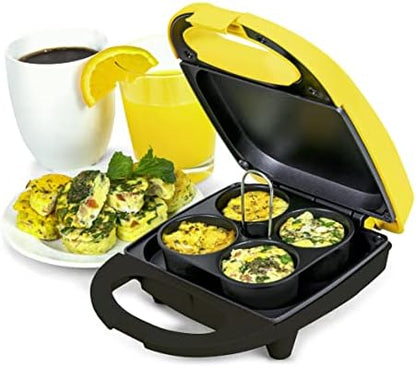  MyMini Personal Electric Skillet & Rapid Noodle Maker, Perfect For Healthy Keto & Low-Carb Diets, Yellow