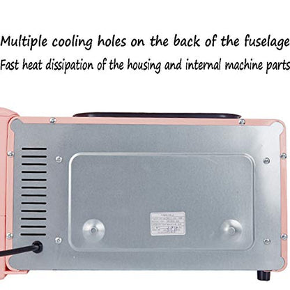  Family Multi-Function Electric Oven, Three-in-One Smart Oven Coffee Machine With Omelet, Air Fryer With Baking Tray, Mini Toaster, Coffee Machine, Small Appliances,Pink