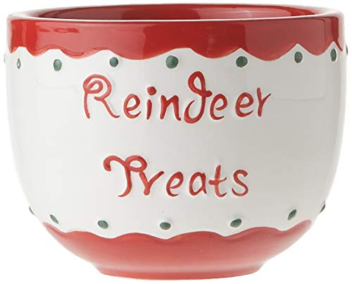  To Cherish Santa's Message Plate Set, Santa Cookie Plate, Santa Milk Jar, And Reindeer Treat Bowl