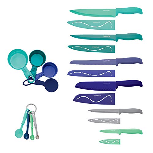  Resin Cutlery Set, 23 Piece, Multicolor Cool